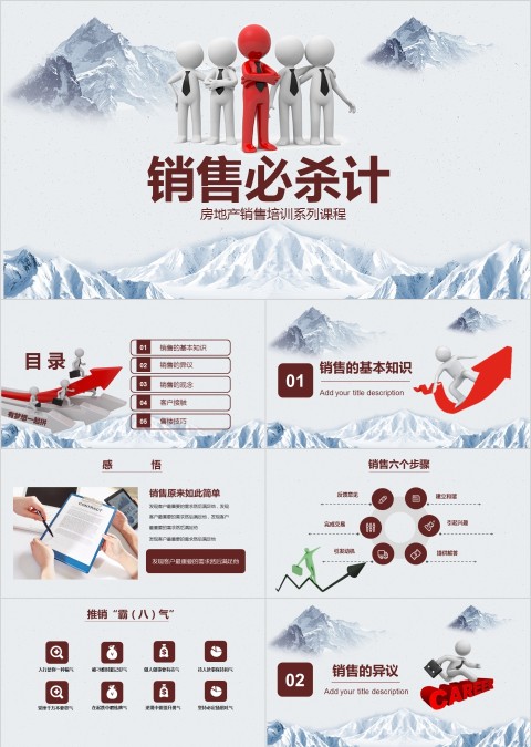 房地产销售培训系列课程销售必杀计ppt模板