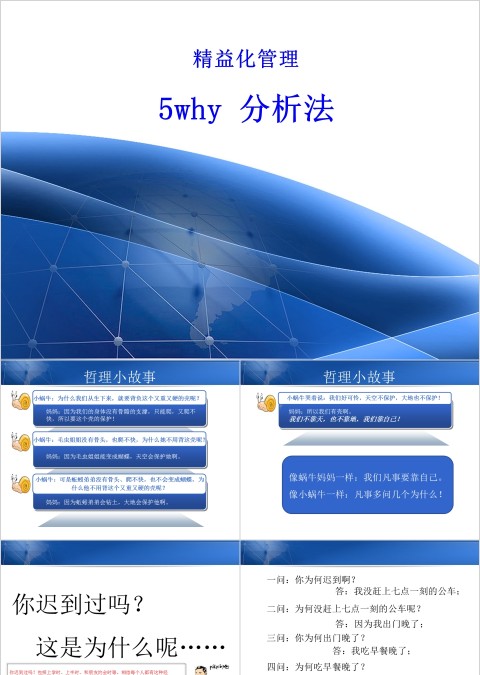 精益化管理5Why问题分析法ppt模板