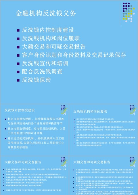金融机构反洗钱义务ppt