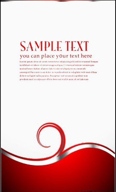 简洁图形红色展板底图免扣素材