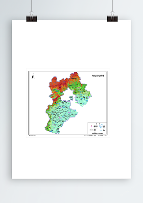 河北省地图（地势版）高清PDF版