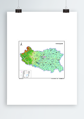 邯郸市地图（地势版）高清PDF版