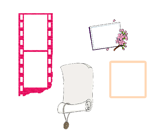 简洁风方形边框素材