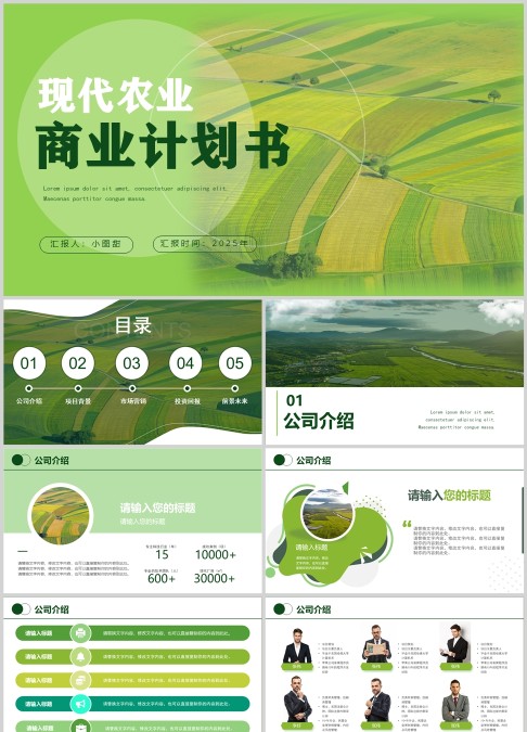 现代农业商业计划书