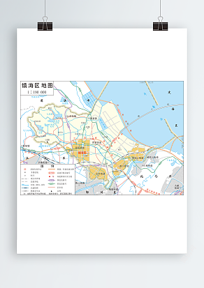 镇海区全要素地图（高清EPS版）