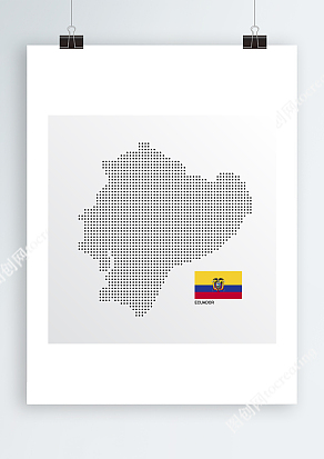 Ecuador地图Ai锚点数据信息分布图