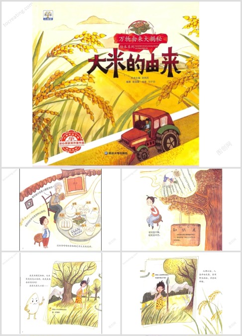 科普绘本故事大米的由来