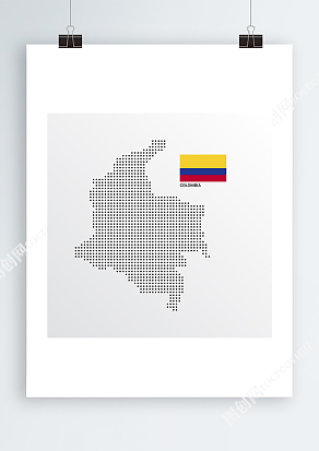 哥伦比亚地图Ai锚点地图数据信息分布