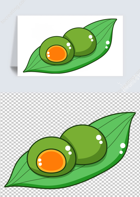 清明节青团矢量素材