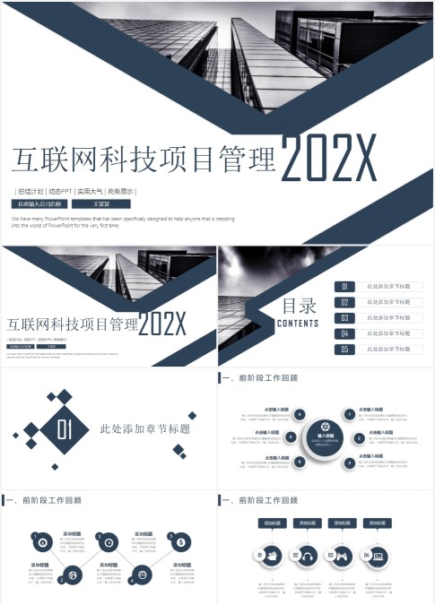 202X互联网科技项目管理商业计划书PPT