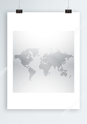 世界地图矢量AI地图