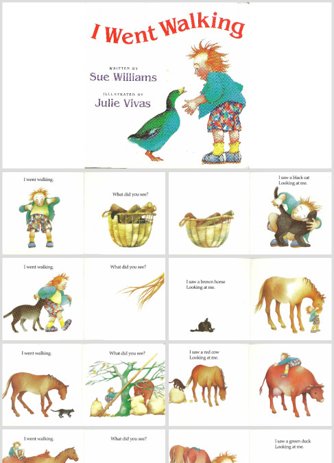 英语绘本故事我想走走《 I Went Walking》