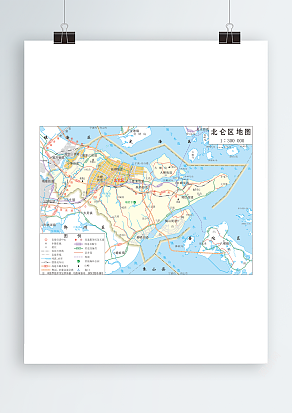 北仑区全要素地图（高清EPS版 ）