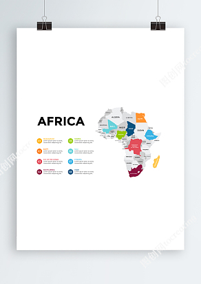 非洲PSD矢量地图