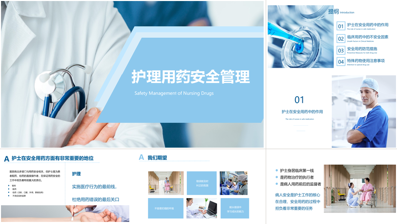 简约护理用药安全管理知识培训PPT  