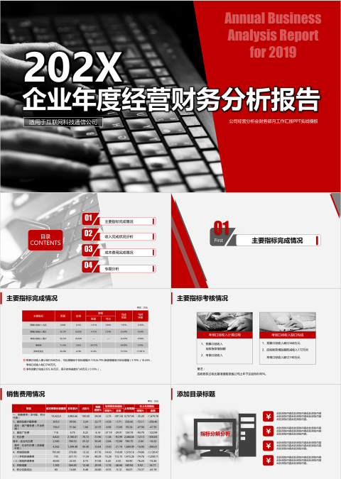 202X企业年度经营财务分析报告