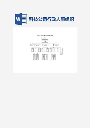 科技公司行政人事组织架构