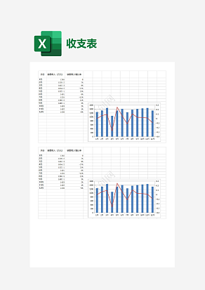 公司销售收入支出表
