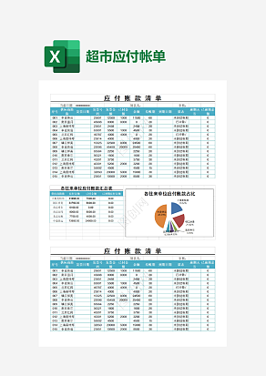 商品应付账款清单
