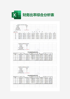 筹资决策分析表