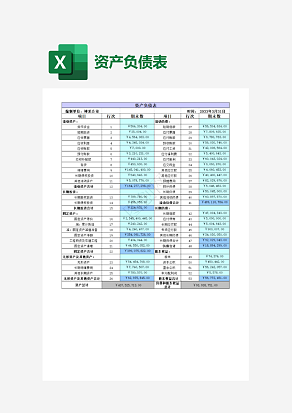互联网公司资产负债表