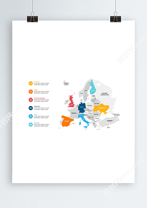 Europe map矢量地图