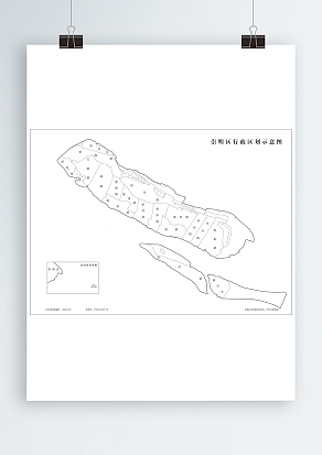 崇明区行政区划示意图（高清PDF版）