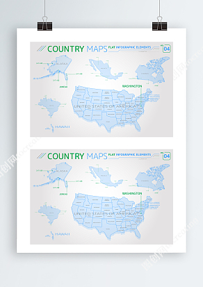 国家Ai矢量地图可分割地图